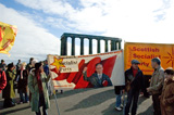 SSP banner on Calton Hill