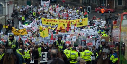 Edinburgh Gaza demo