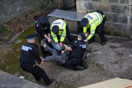 Heavy handed police