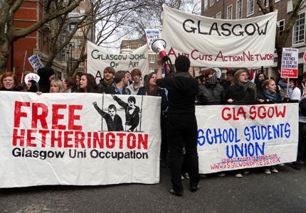 Hetherington occupation banner