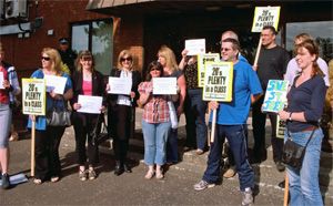 Protest against school closures