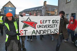 St Andrews Students on the march