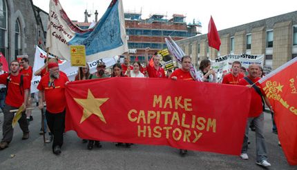 SSP marching against the G8