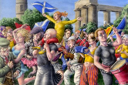 Calton Hill by Kenny Skeel