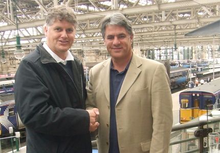 Colin Fox with Campbell Martin