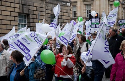 UNITE members on the march