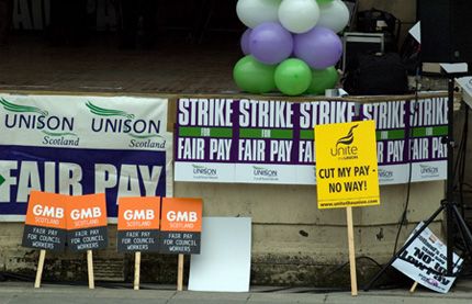 United council workers strike